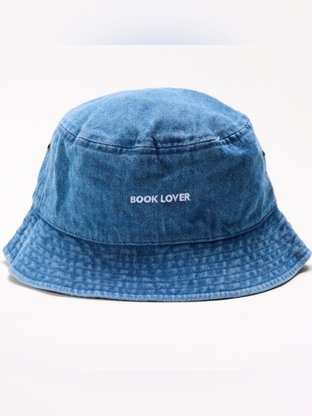 “Book Lover” Blue Denim Bucket Hat